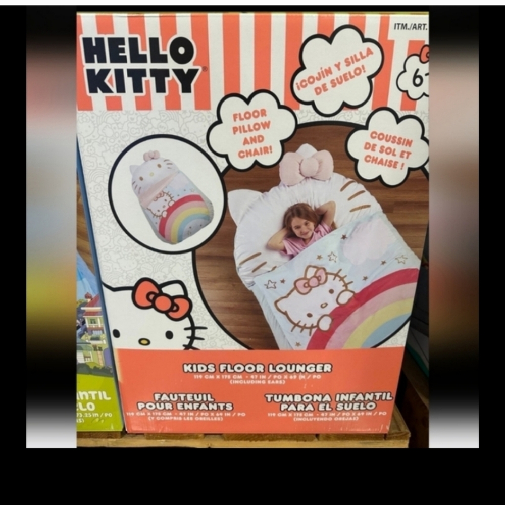 Oversized floor lounger & nap, hello kitty, new - Picture 4 of 6